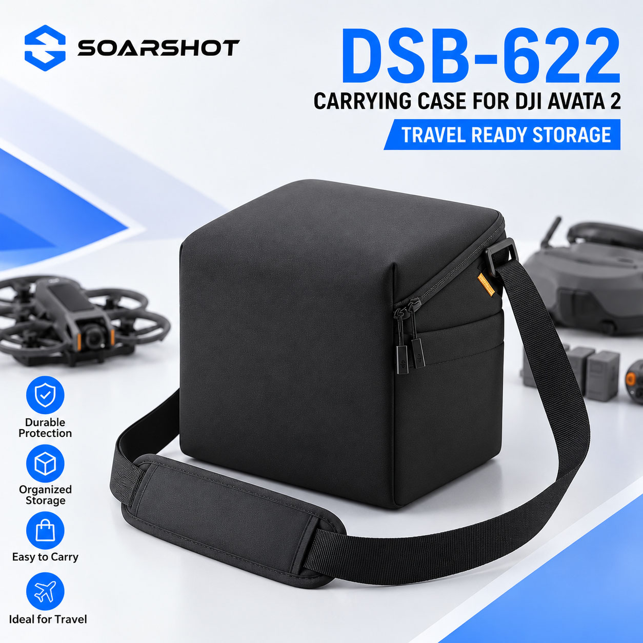 Fpv Drone Bag - Estuche de Transporte SOARSHOT para Gafas