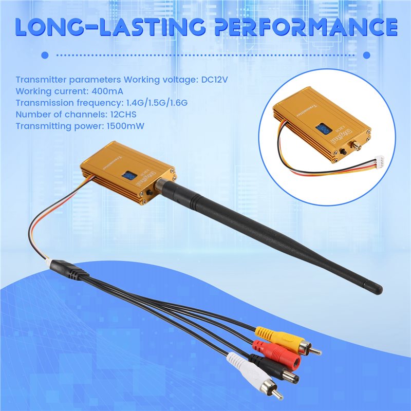A48U 1.5G 1.5W FPV VTX 12CH 15 - Fpv Drone Transmitter reseña y precio