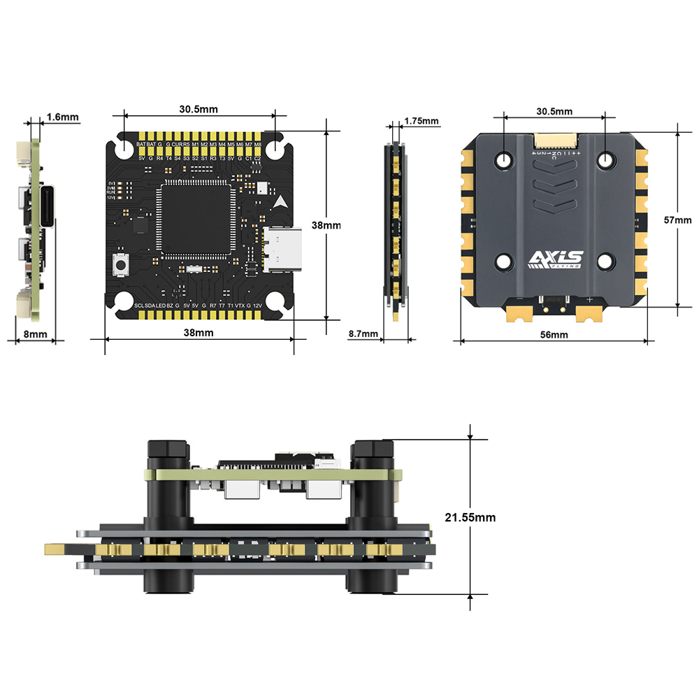 Axisflying Argus Pro ECO F722  - Fpv Drone Esc reseña y precio